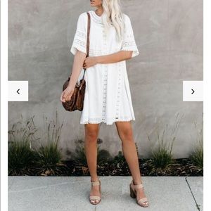 Vici Wise Beyond Cotton Crochet Dress